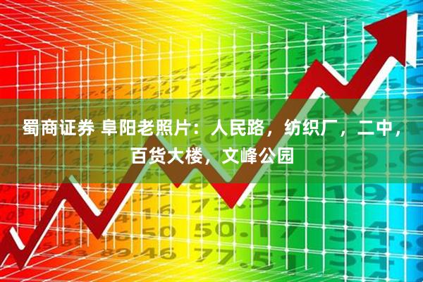 蜀商证券 阜阳老照片：人民路，纺织厂，二中，百货大楼，文峰公园